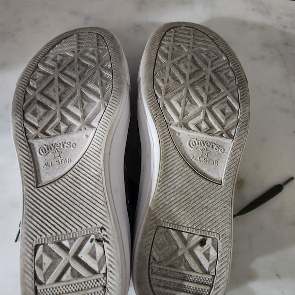 Converse Khaki Green Canvas High-Tops - Picture 9 of 9